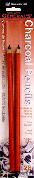 CHARCOAL PENCIL 2B (2pc Blister)