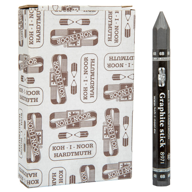 8971 HEX. GRAPHITE STICK 6B 10mm