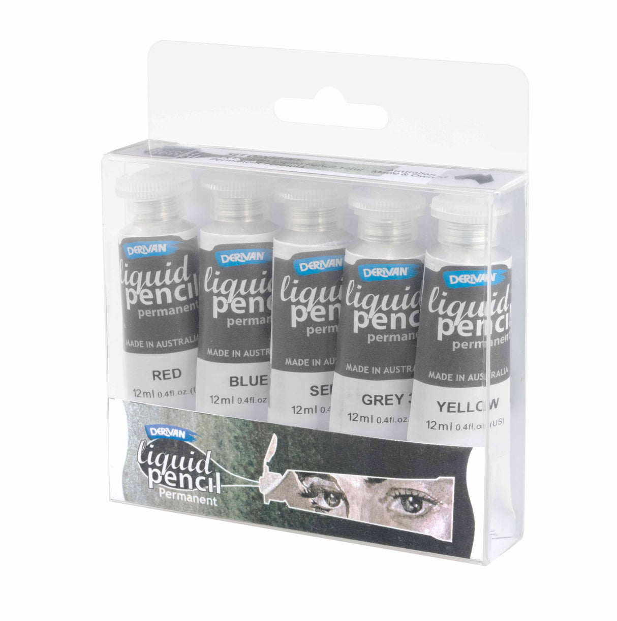 DERIVAN LIQUID PENCIL SET 5x12ml PERM