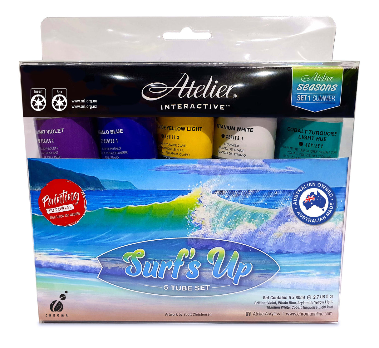 ATELIER SURFS UP TUBE SET 5x80ml