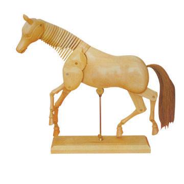 20" WOODEN HORSE