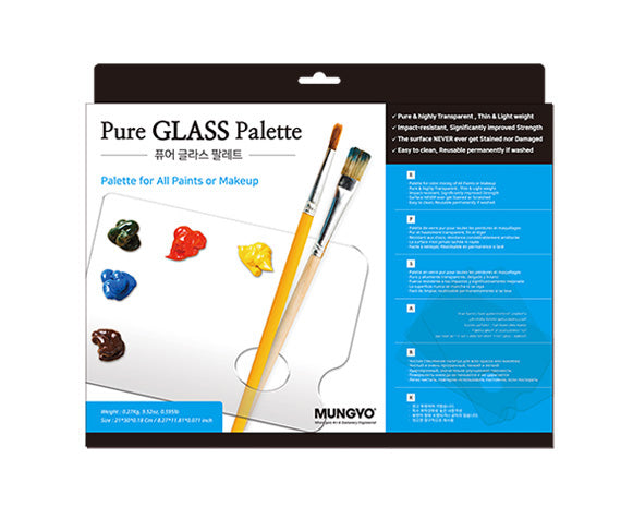 MUNGYO PURE GLASS PALETTE 210mmx300mm