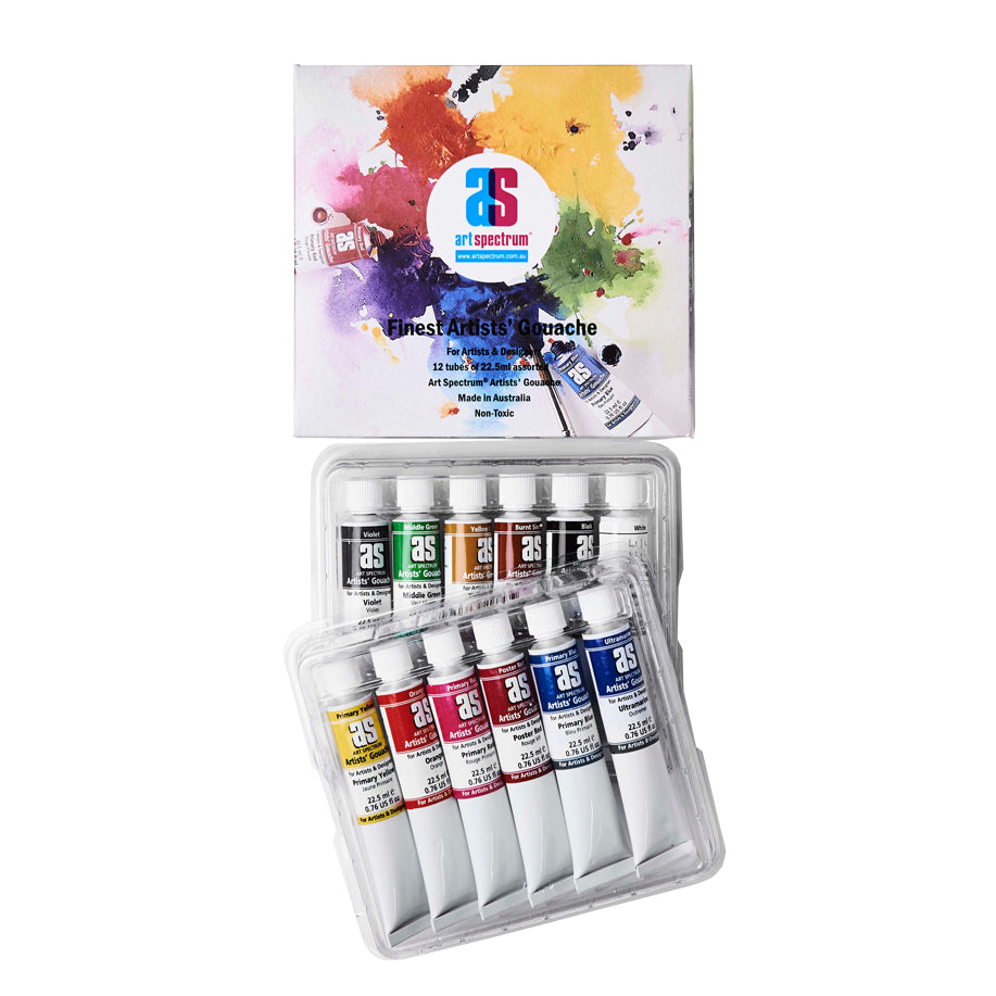 AS GOUACHE SET OF 12