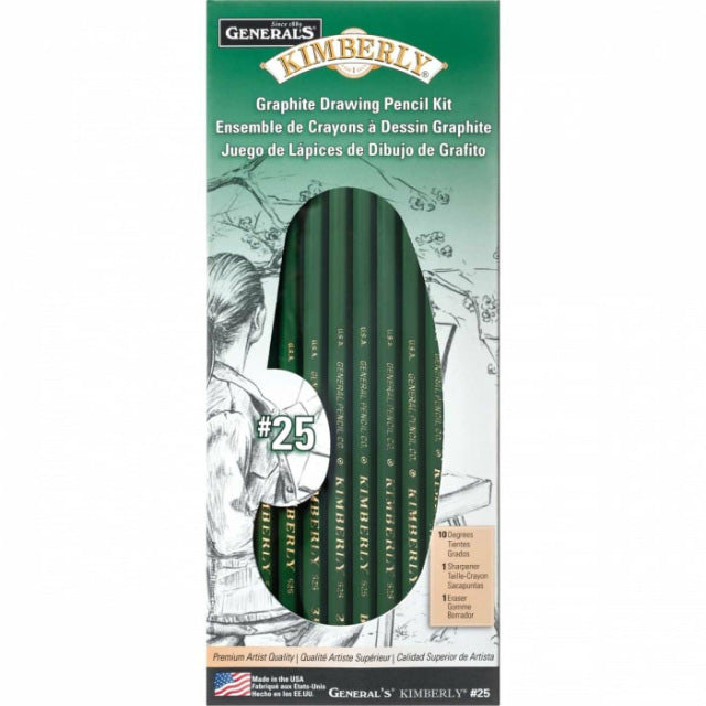 GENERAL KIMBERLEY GRAPHITE DRWG KIT(12pc