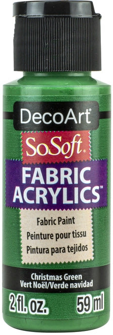 SO SOFT FABRIC ACRYLIC 1oz CHRISTMAS GRE