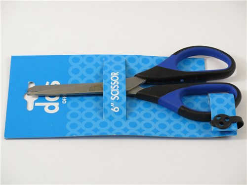 6" SOFT-GRIP SCISSOR (Blue)