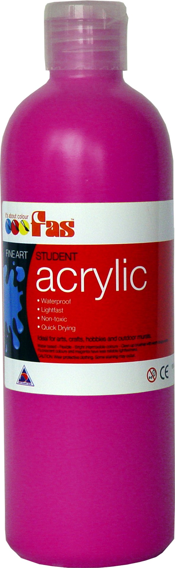 FAS STUDENT ACRYLIC 500ML MAGENTA