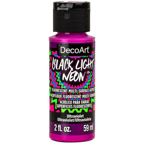 DECOART BLACK LIGHT NEONS 2oz ULTRAVIOLE
