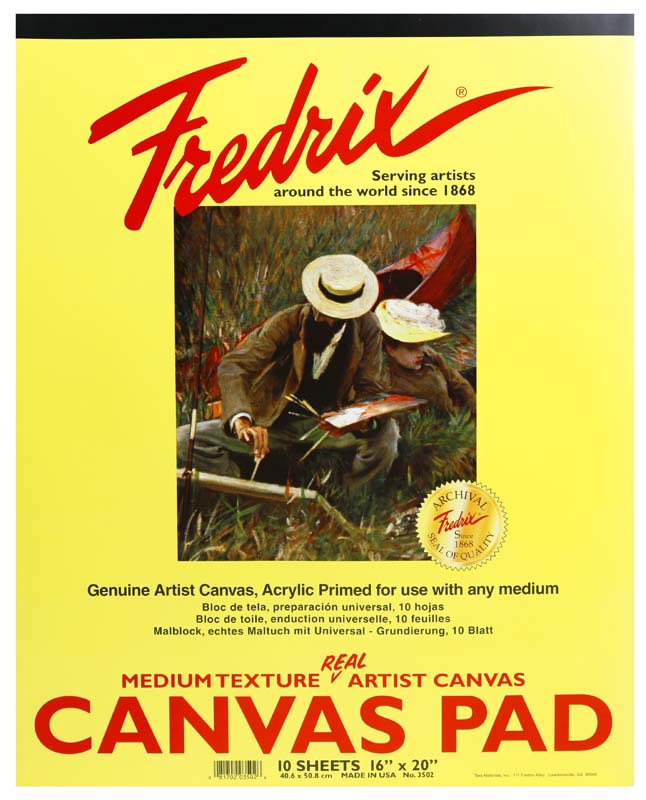 FREDRIX 16x20 CANVAS PAD