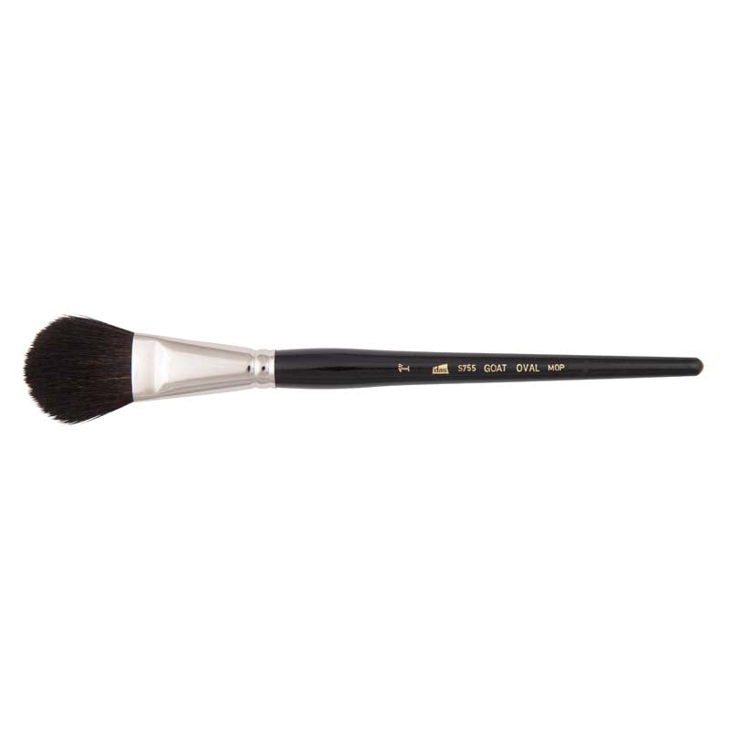 S755 BLACK GOAT OVAL MOP 1"