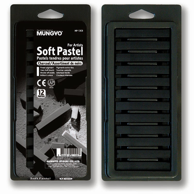 MUNGYO CHARCOAL PASTELS Blister