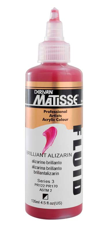 Matisse FLUID 135ml Brilliant Alizarin