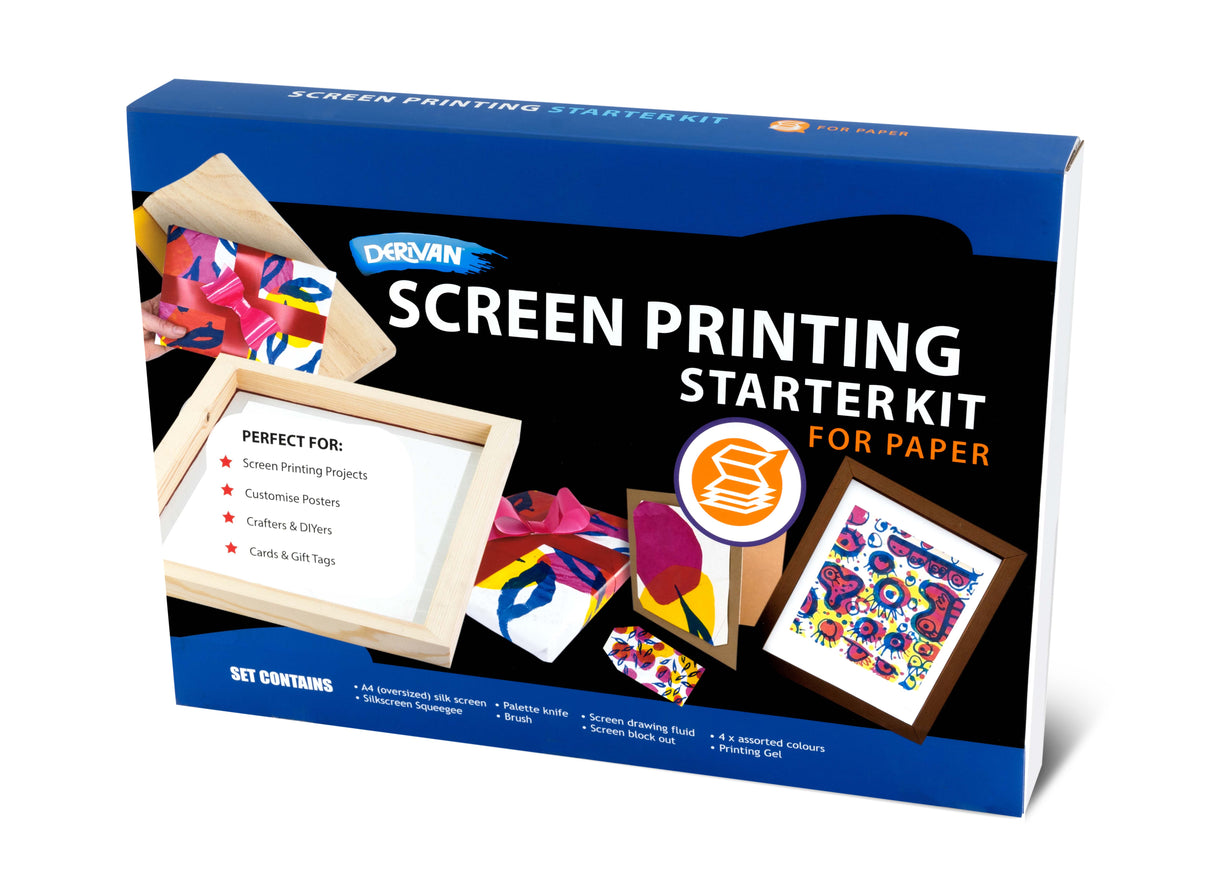 DERIVAN SILK SCREEN SET FOR PAPER