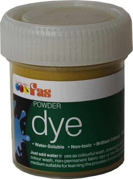 FAS WATERSOLUBLE DYE 30gm OCHRE