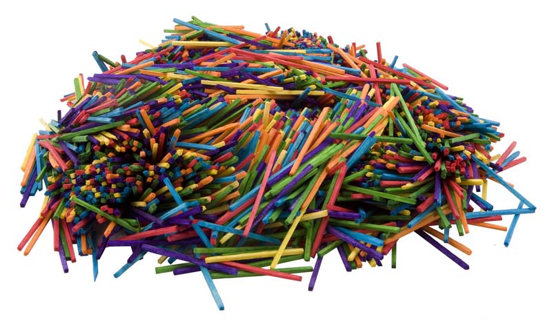 MATCH STICKS COLOURED 4000pc