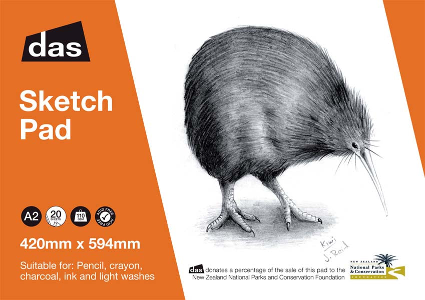 DAS SKETCH PAD (KIWI) 20sht 110gsm A2