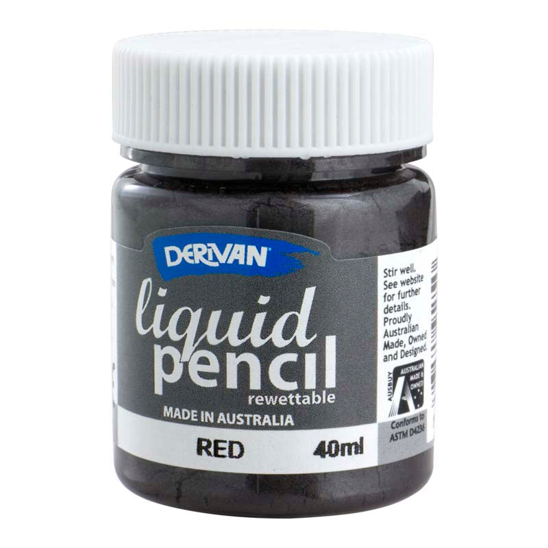 DERIVAN LIQUID PENCIL 40ML REWET RED