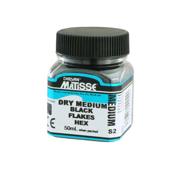 MATISSE DRY MED 40ML BLACK FLAKES