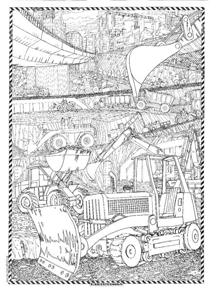 COOL ART DOODLE POSTER EARTHWORKS