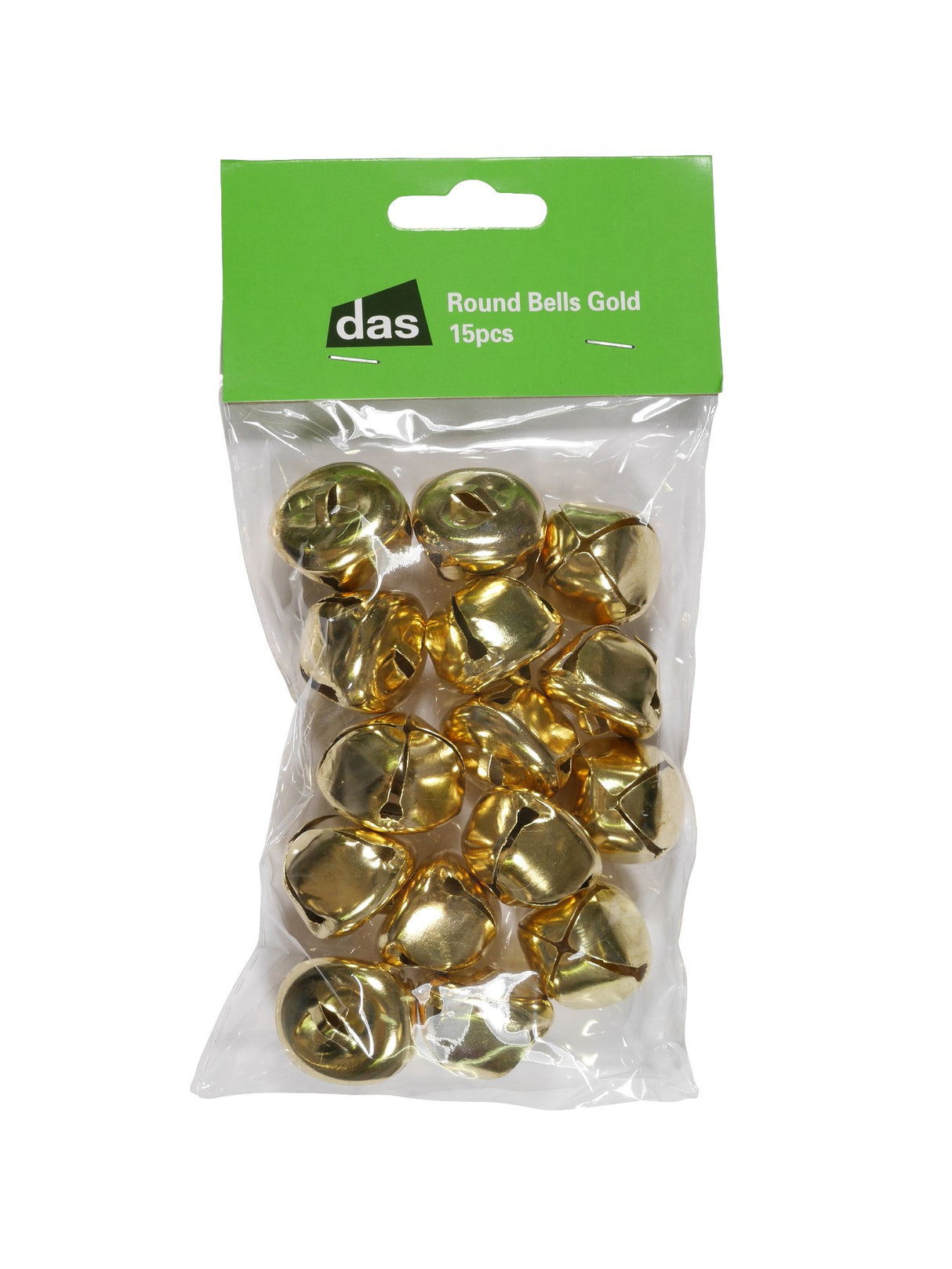 ROUND BELLS GOLD 15pcs