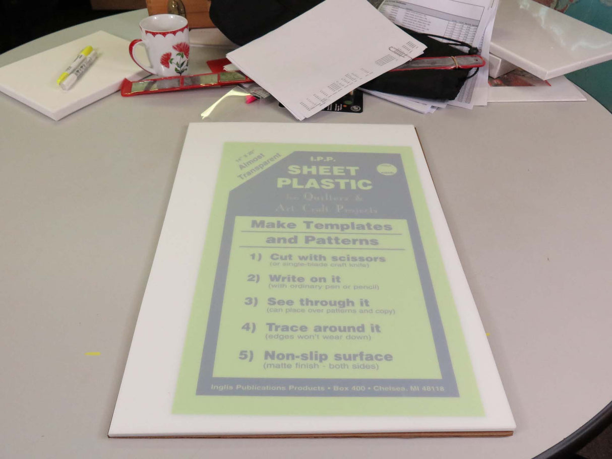 IPP-25 TEMPLATE PLASTIC 14x20
