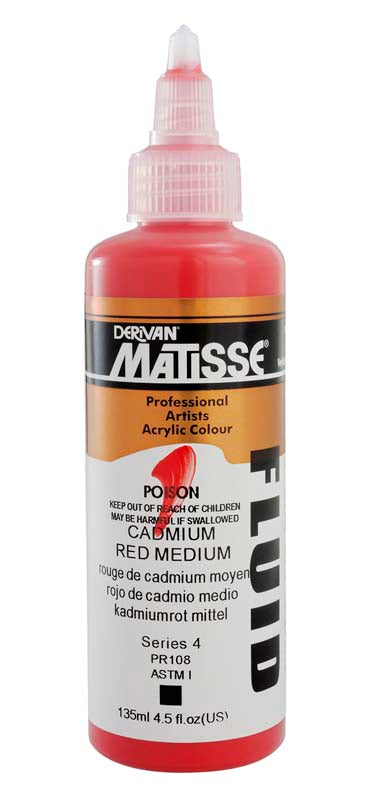 Matisse FLUID 135ml Cadmium Red Medium