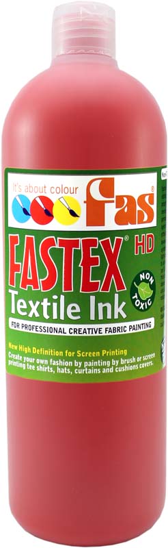 FAS TEXTILE INK 1LTR CRIMSON