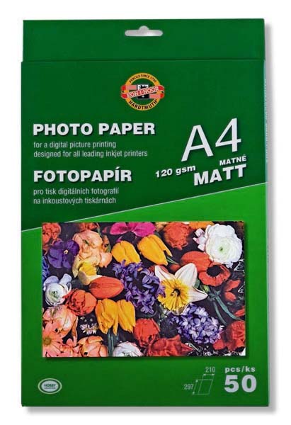 KOH-I-NOOR PHOTOPAPER MATT 120/50