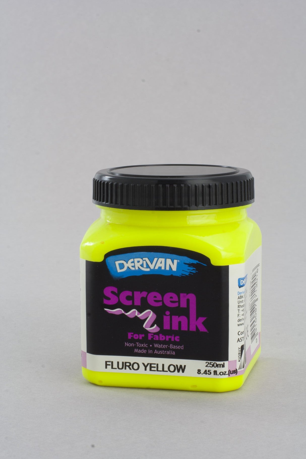 DERIVAN SCREEN INK 250ML FLOURESCENT YEL