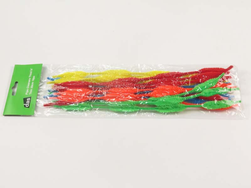 PIPE CLEANERS THICKNTHIN 30cm 18pc