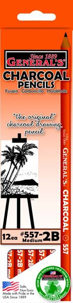 557 CHARCOAL PENCILS 2B
