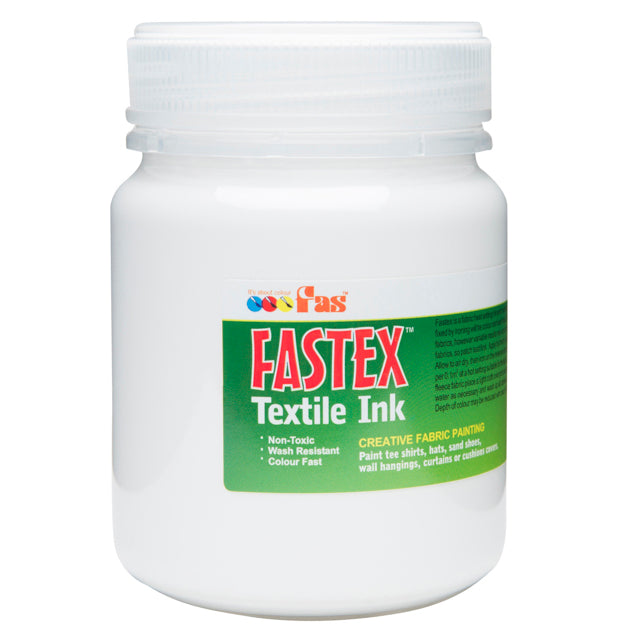 FAS TEXTILE INK 250ml WHITE