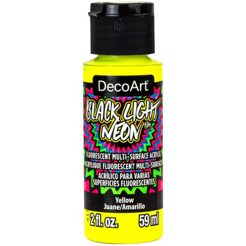 DECOART BLACK LIGHT NEONS 2oz YELLOW