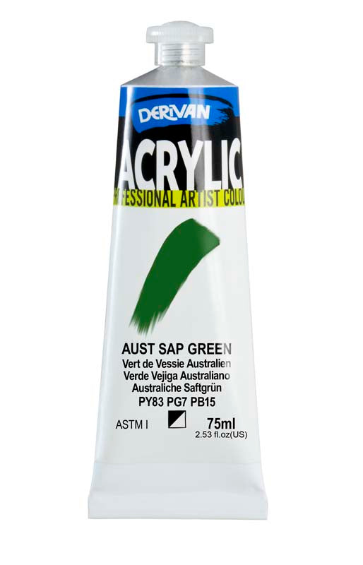 DERIVAN ACRYLIC 75ML AUST SAP GREEN