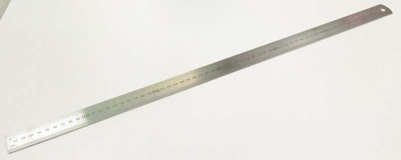 S/STEEL RULER 60cm METRIC