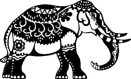 MARABU STENCIL A4 Indian Elephant