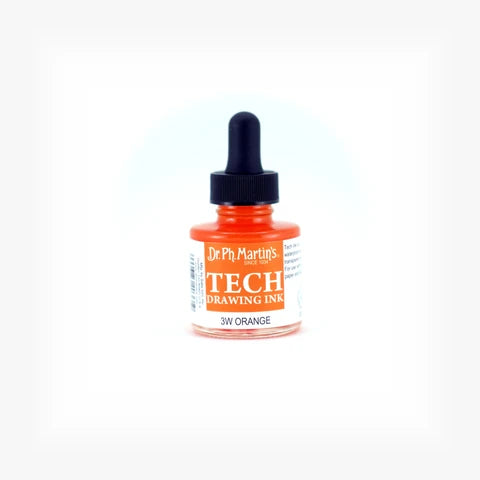 DR MART TECH DRWG INK 1oz ORANGE