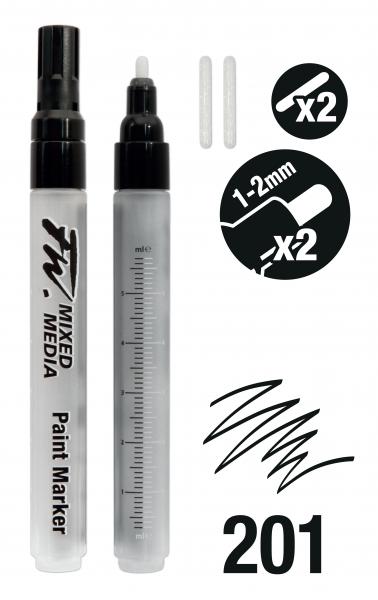 FW MIXED MEDIA MARKER SET MED RND 1-2mm