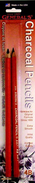 CHARCOAL PENCIL 4B (2pc Blister)
