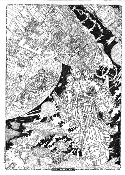 COOL ART DOODLE POSTER SPACE YARD