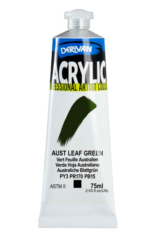 DERIVAN ACRYLIC 75ML AUST LEAF GREEN