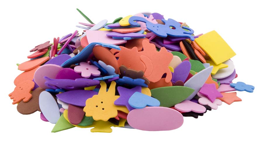 EVA FOAM ASSORTED SHAPES 500pcs