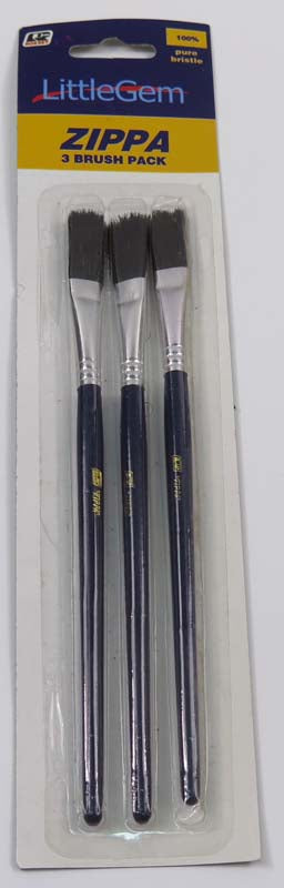 DAS 1333 BRUSH SET OF 3 BLACK HAIR