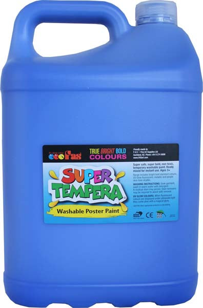 FAS SUPER TEMPERA 5LTR BLUE (To order o