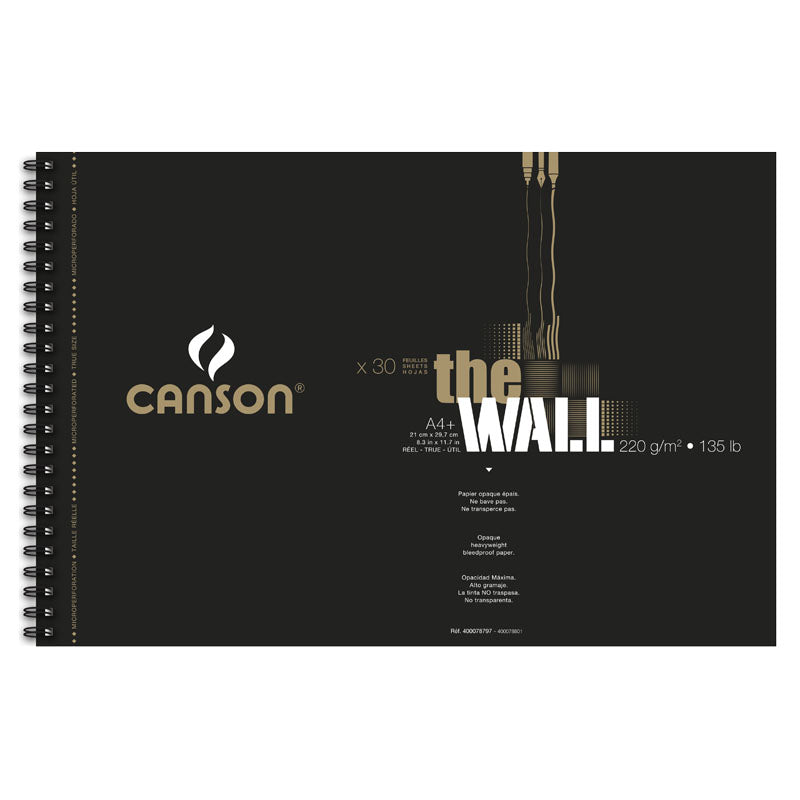CANSON THE WALL S/PAD A4+ 220G (30SH)