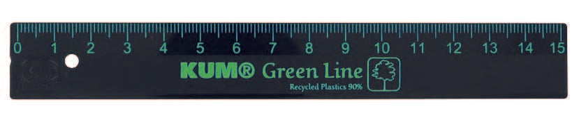 KUM GREEN LINE L1 15cm RULER (20)