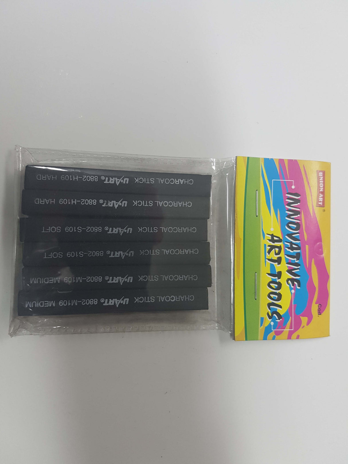 DAS COMPRESSED CHARCOAL 80x10x10mm (6pcs