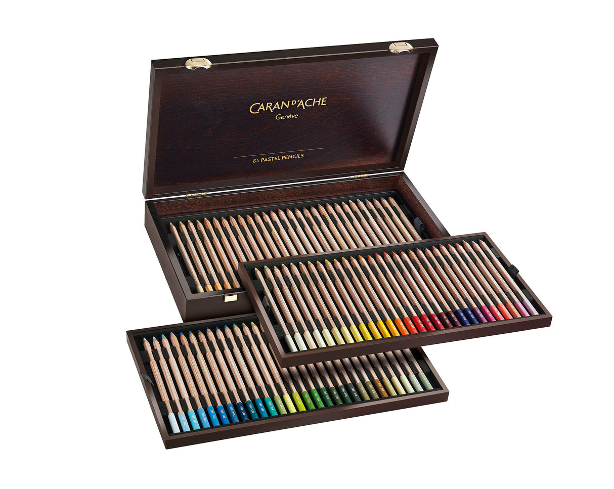 C'D PASTEL PENCIL WOODEN BOX SET 84