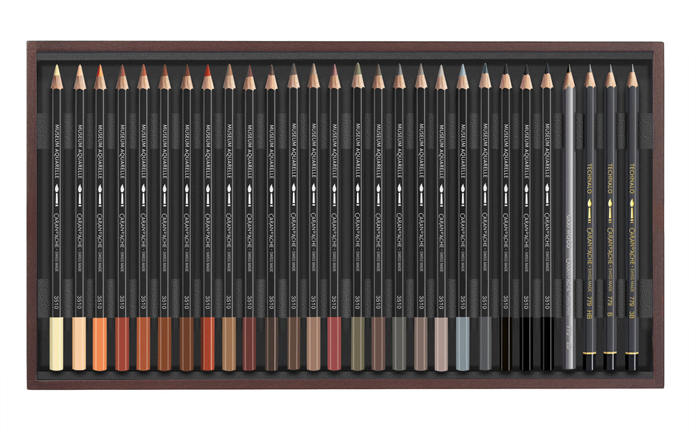 CD MUSEUM AQUAREL.WOODEN BOX 76