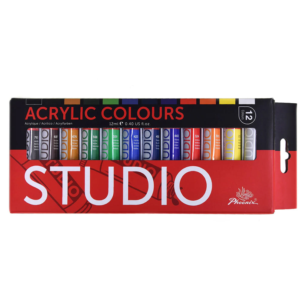 PHOENIX ACRYLIC COLOUR 12 x 12ml